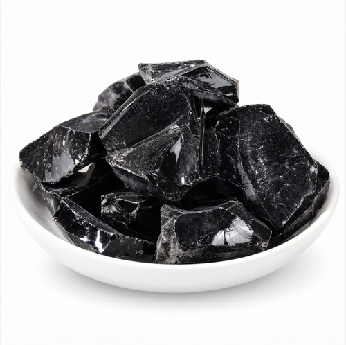 Natural Obsidian Fragrance Stones – Black Crystal Aroma Diffuser Rocks for Home Decor & Essential Oil Scenting
