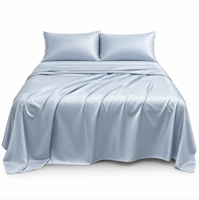 Cooling Satin Bed Sheet Set – Silky Soft Bedding for Restful Sleep, Everyday Comfort & Elegant Bedroom Style